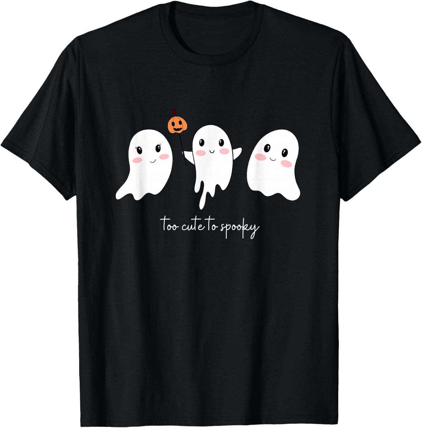 Süßer Halloween Geist Boo T-Shirt - T-Shirt | Black