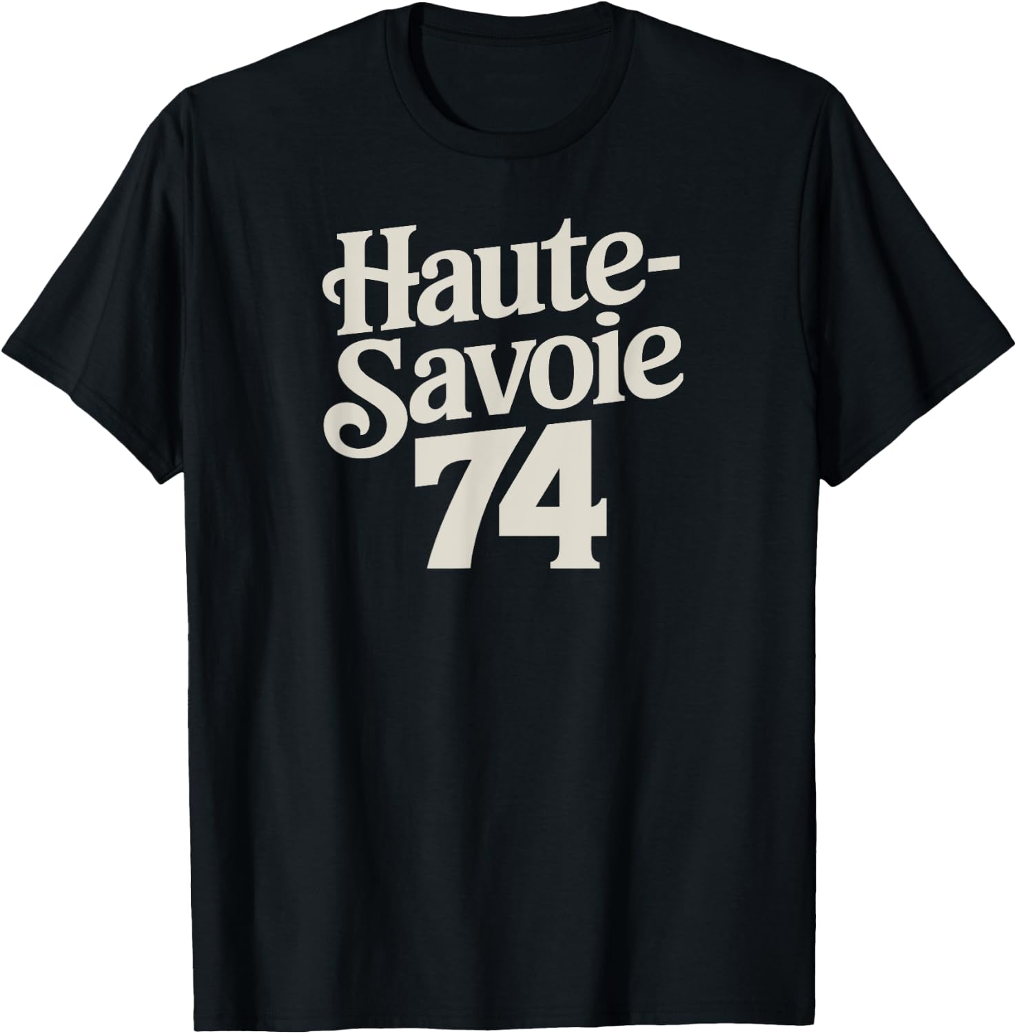 Haute-Savoie 74 , Black, S T-Shirt - T-Shirt | Black