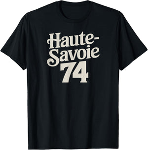 Haute-Savoie 74 , Black, S T-Shirt - T-Shirt | Black