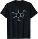 Caffeine Molecule Chemical I Love Coffee Chemistry Gift T-Shirt - T-Shirt | Black