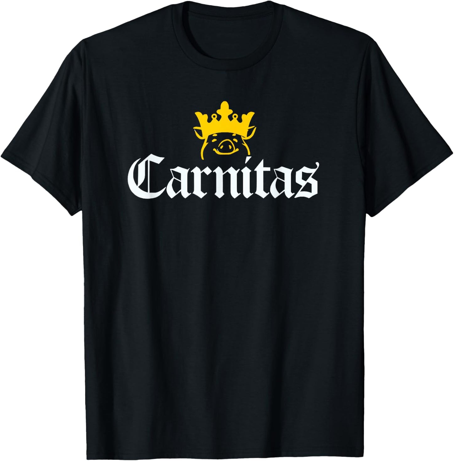 King of Carnitas Mexican Street Food Graphic T-Shirt - T-Shirt | Black