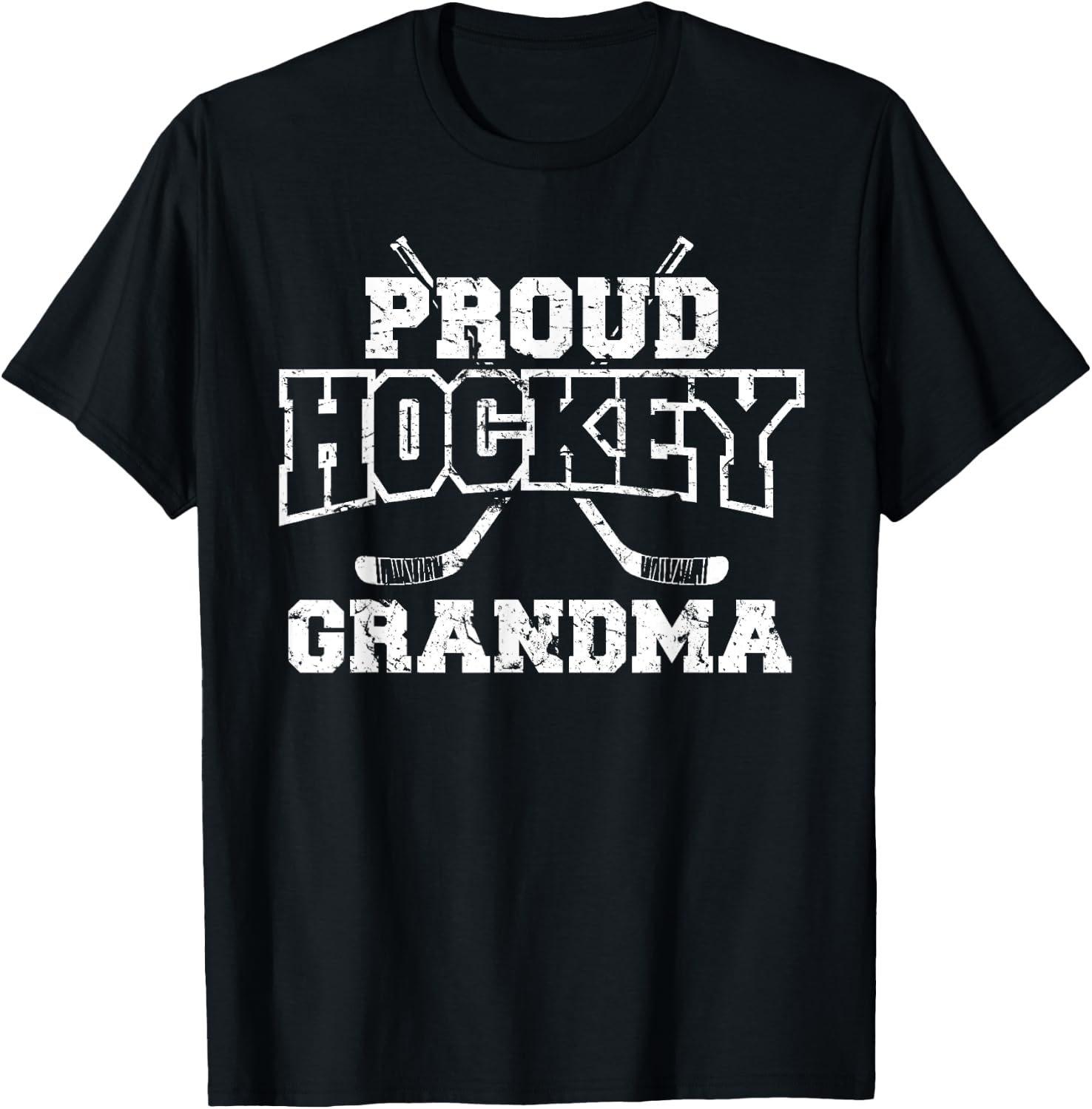Hockey Grandma Grandmother Hockey Lover T-Shirt - T-Shirt | Black