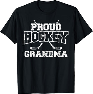 Hockey Grandma Grandmother Hockey Lover T-Shirt - T-Shirt | Black