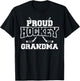 Hockey Grandma Grandmother Hockey Lover T-Shirt - T-Shirt | Black