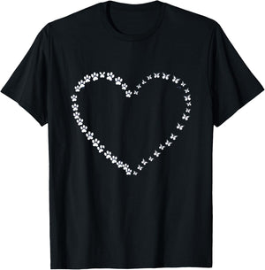 Butterflies Heart Dog And Butterfly Women T-Shirt - T-Shirt | Black
