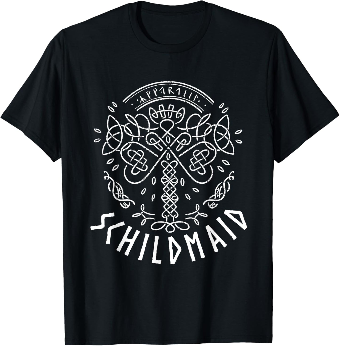 Schildmaid Nordic Warrior Viking Mythologie T-Shirt - T-Shirt | Black
