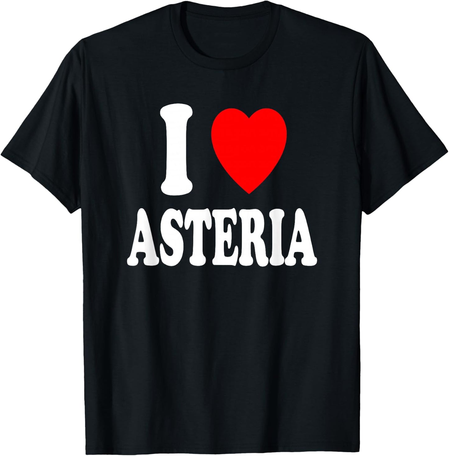 I Heart (Love) Asteria Cute Matching Couple Spouse Married T-Shirt - T-Shirt | Black