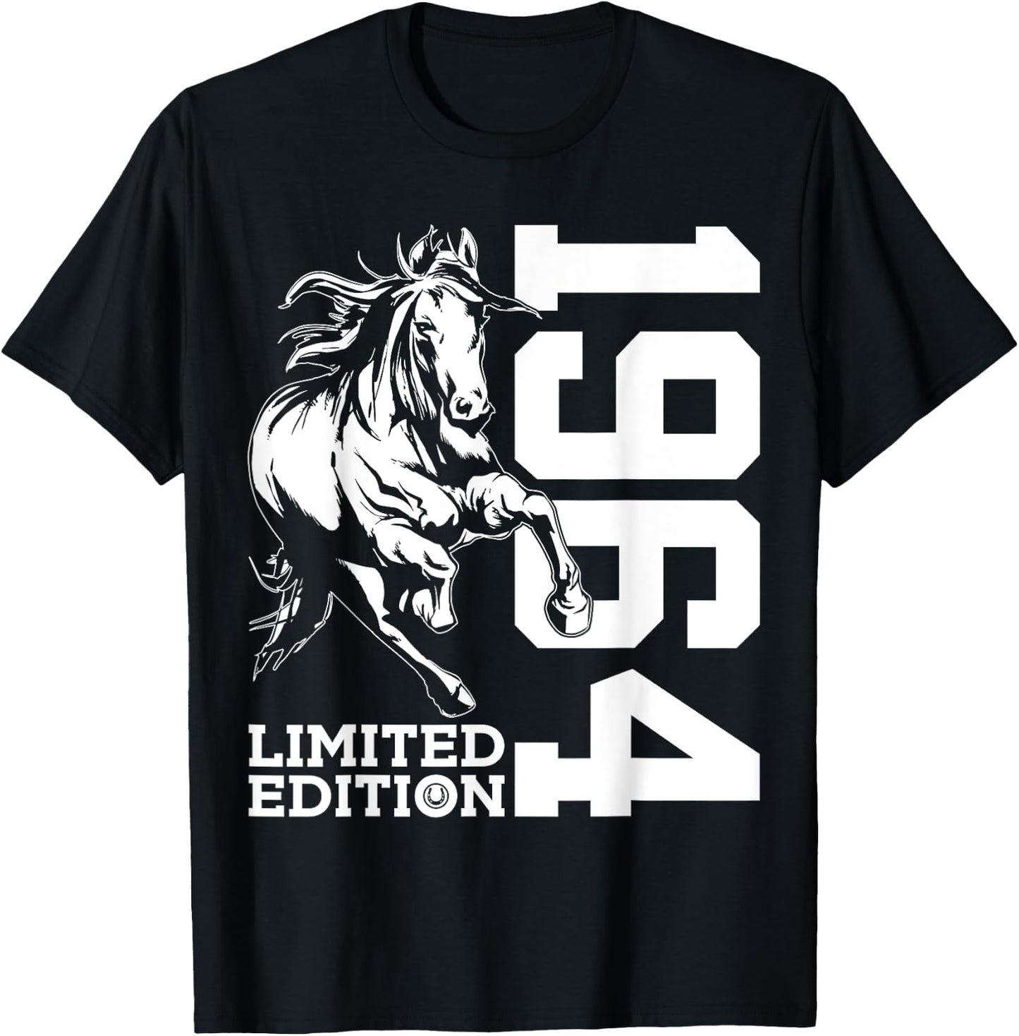 Riding 61st Birthday Horse Limited Edition 1964 Rider T-Shirt - T-Shirt | Black