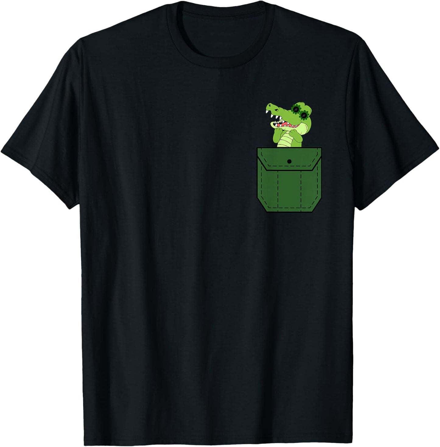 Crocodile Art Cool Kids Gator Lover Crocodile T-Shirt - T-Shirt | Black
