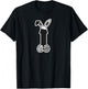 Funny bunny ears with Easter eggs T-Shirt - T-Shirt | Black
