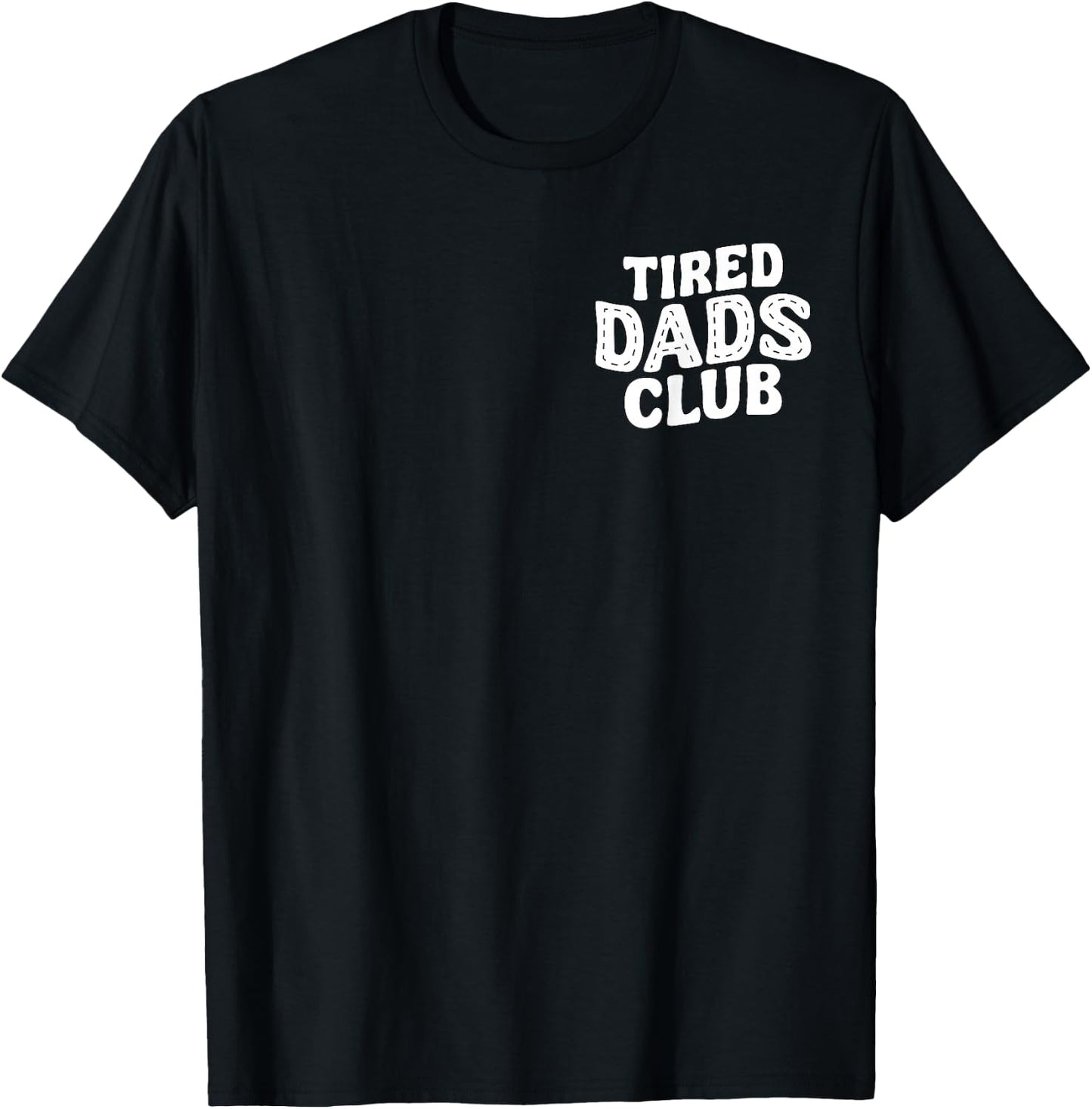 Fathers Day Tired Dads Club Funny Race Track On Dad T-Shirt - T-Shirt | Black
