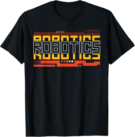Robot Robotics Engineer Robotics T-Shirt - T-Shirt | Black