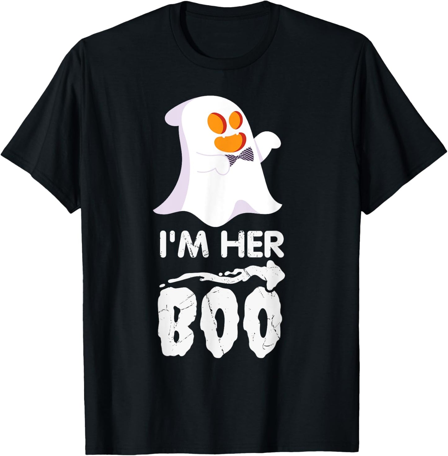 I'm Her Boo Halloween Ghost Matching Couple Cute T-Shirt - T-Shirt | Black