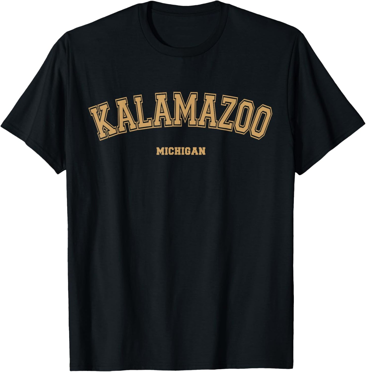 Kalamazoo Sports College Style on Kalamazoo T-Shirt - T-Shirt | Black