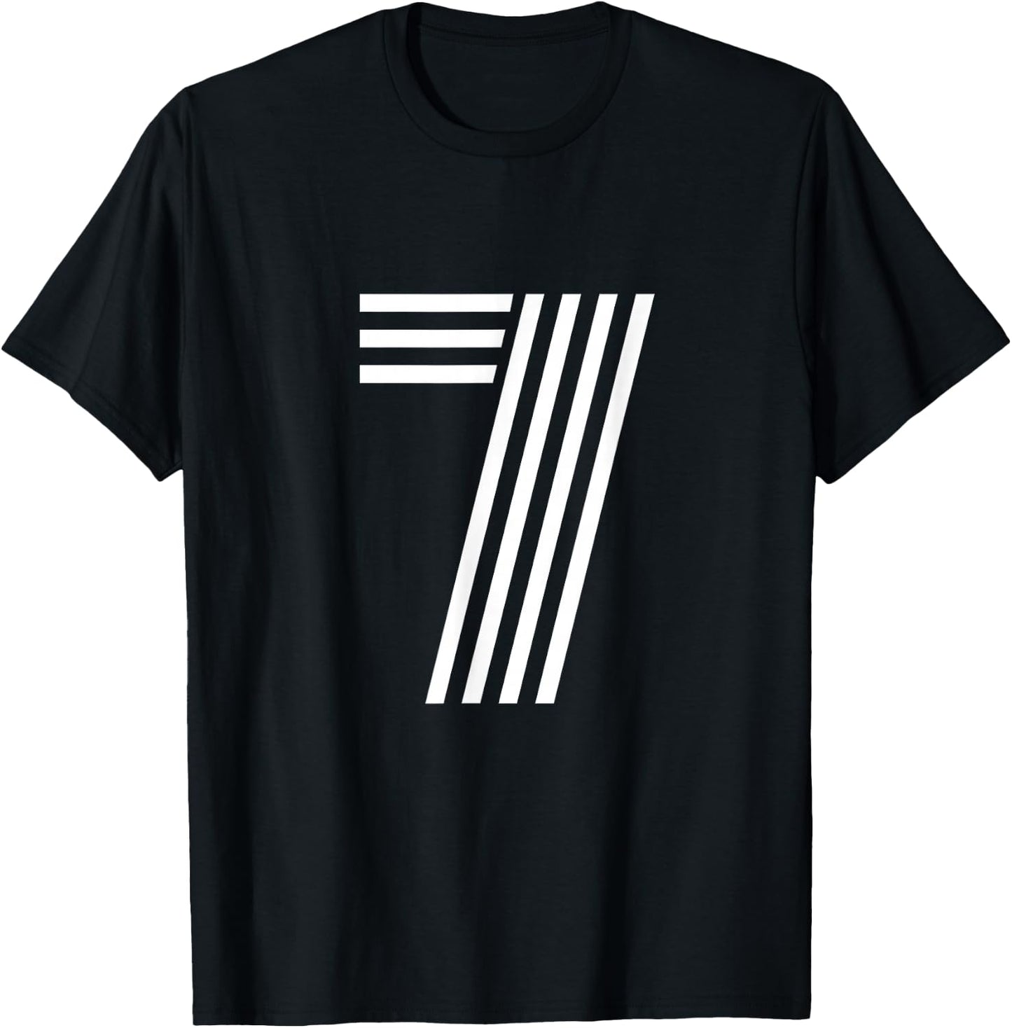 Number 7 - Lucky Number Seven T-Shirt - T-Shirt | Black