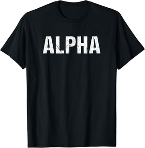 Alpha , black T-Shirt - T-Shirt | Black