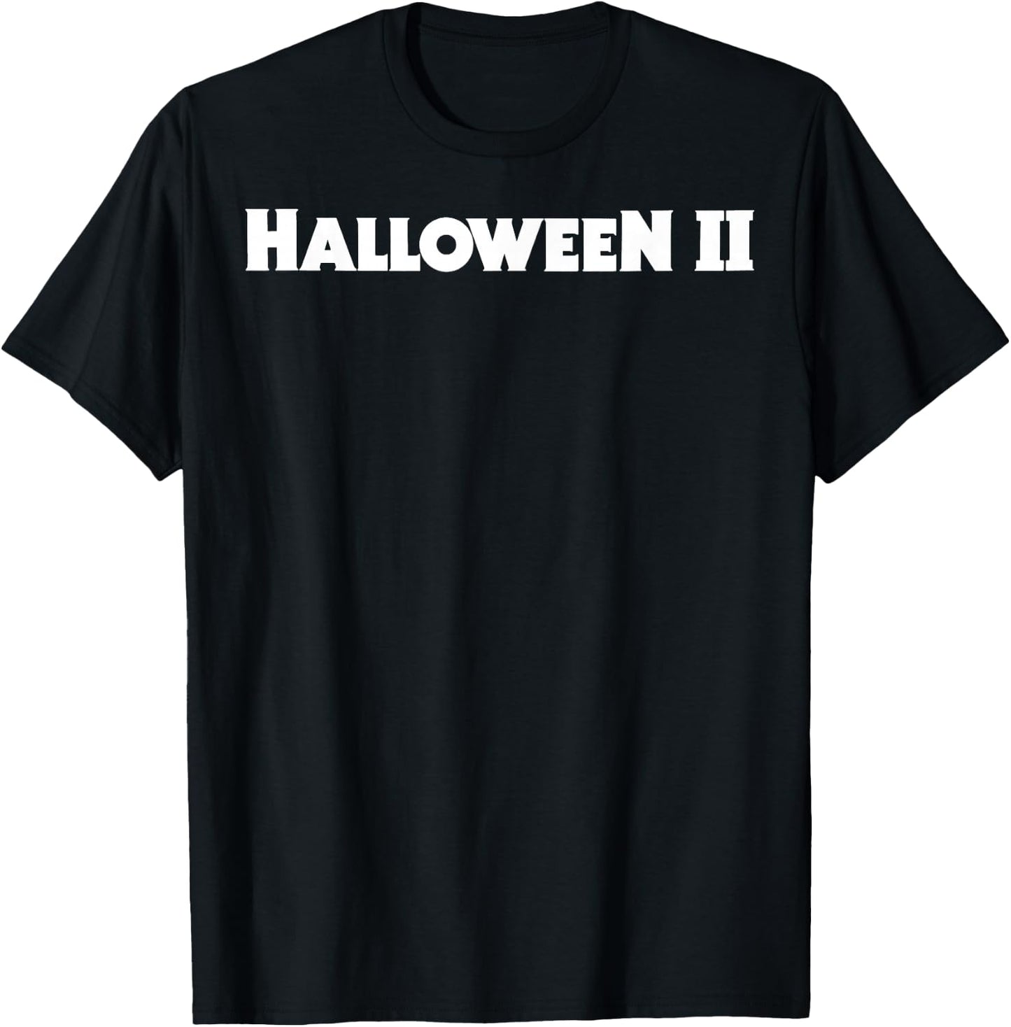 Halloween 2 Simple Title Logo T-Shirt - T-Shirt | Black