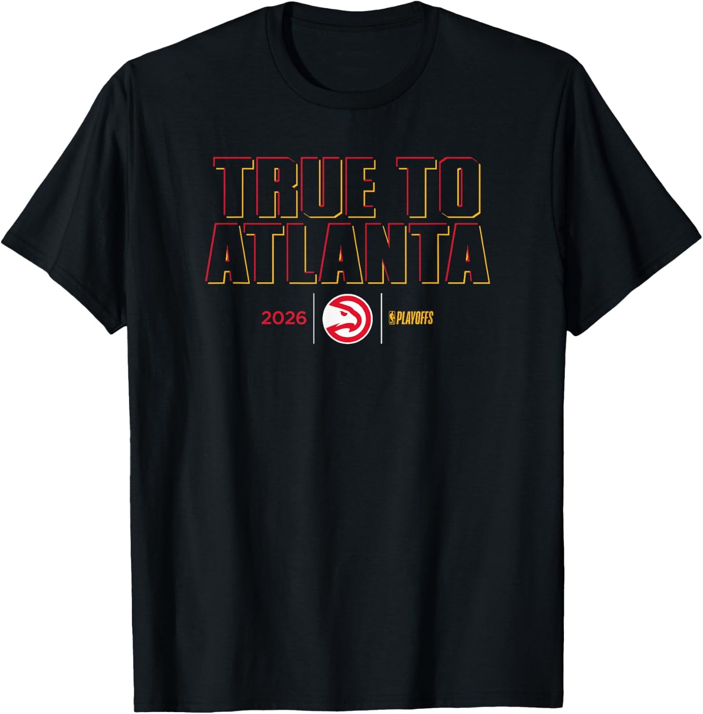 NBA 2026 Playoffs Mantra Hawks Shadow Realm T-Shirt - T-Shirt | Black