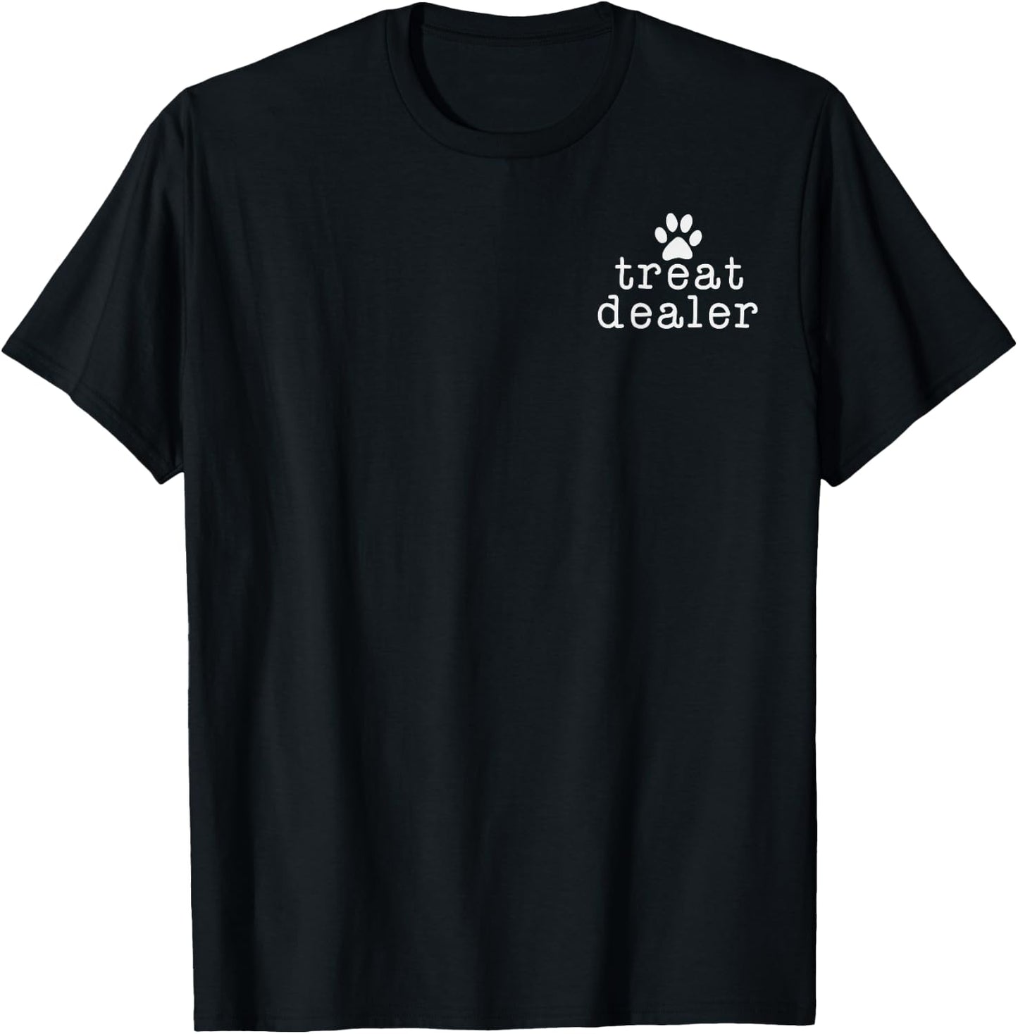 Dog Lover Treat Dealer Dog's Paw T-Shirt - T-Shirt | Black