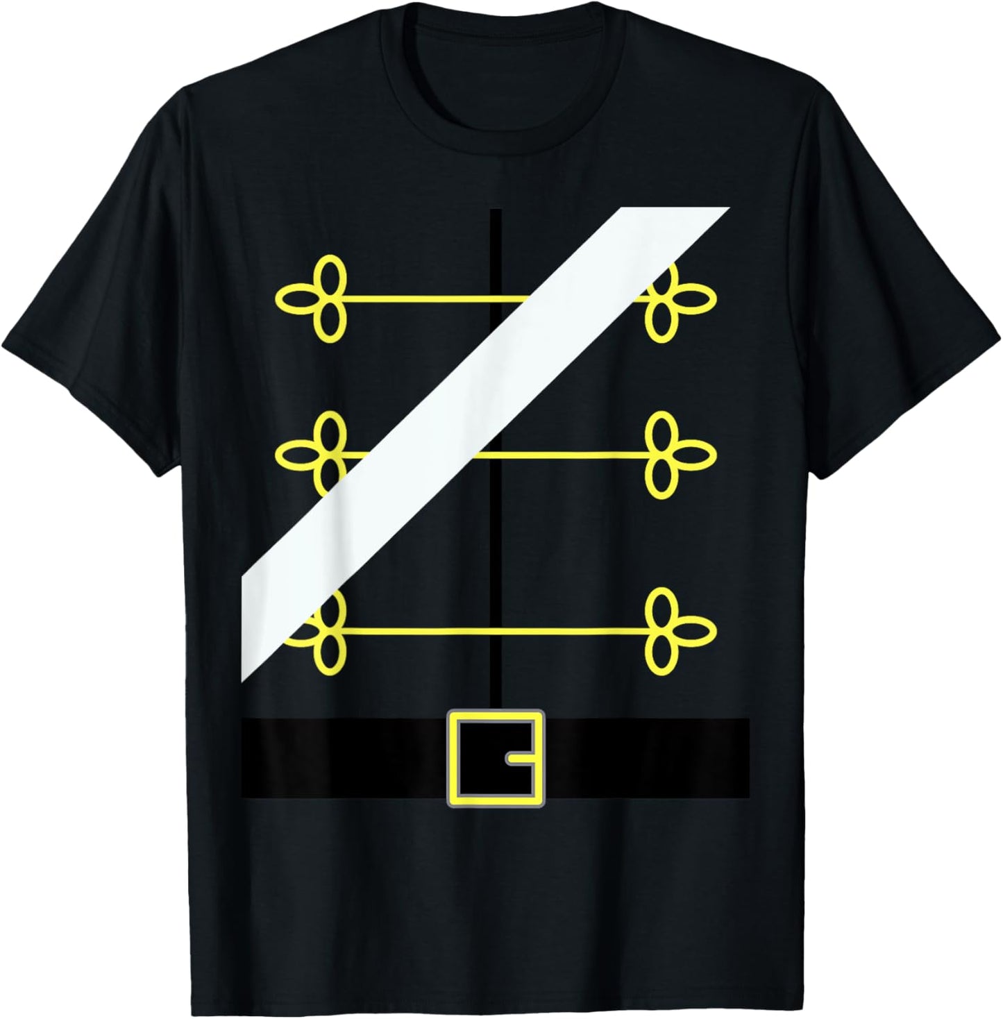 Nutcracker Toy Soldier Uniform, Funny Dress up Christmas T-Shirt - T-Shirt | Black