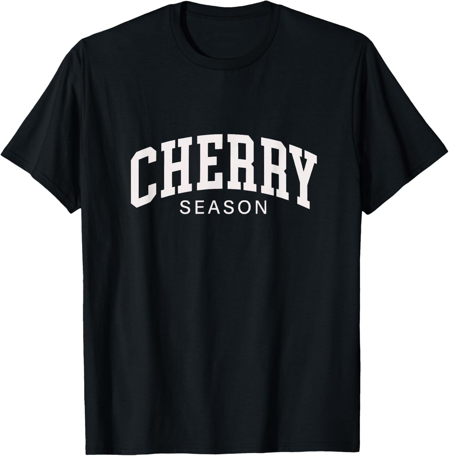 Cherry Season Cute Summer Fruit Orchard Graphic T-Shirt - T-Shirt | Black