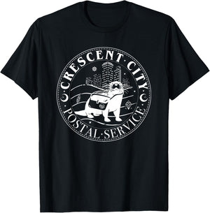 Crescent City Postal Service, Funny Crescent City Otter T-Shirt - T-Shirt | Black