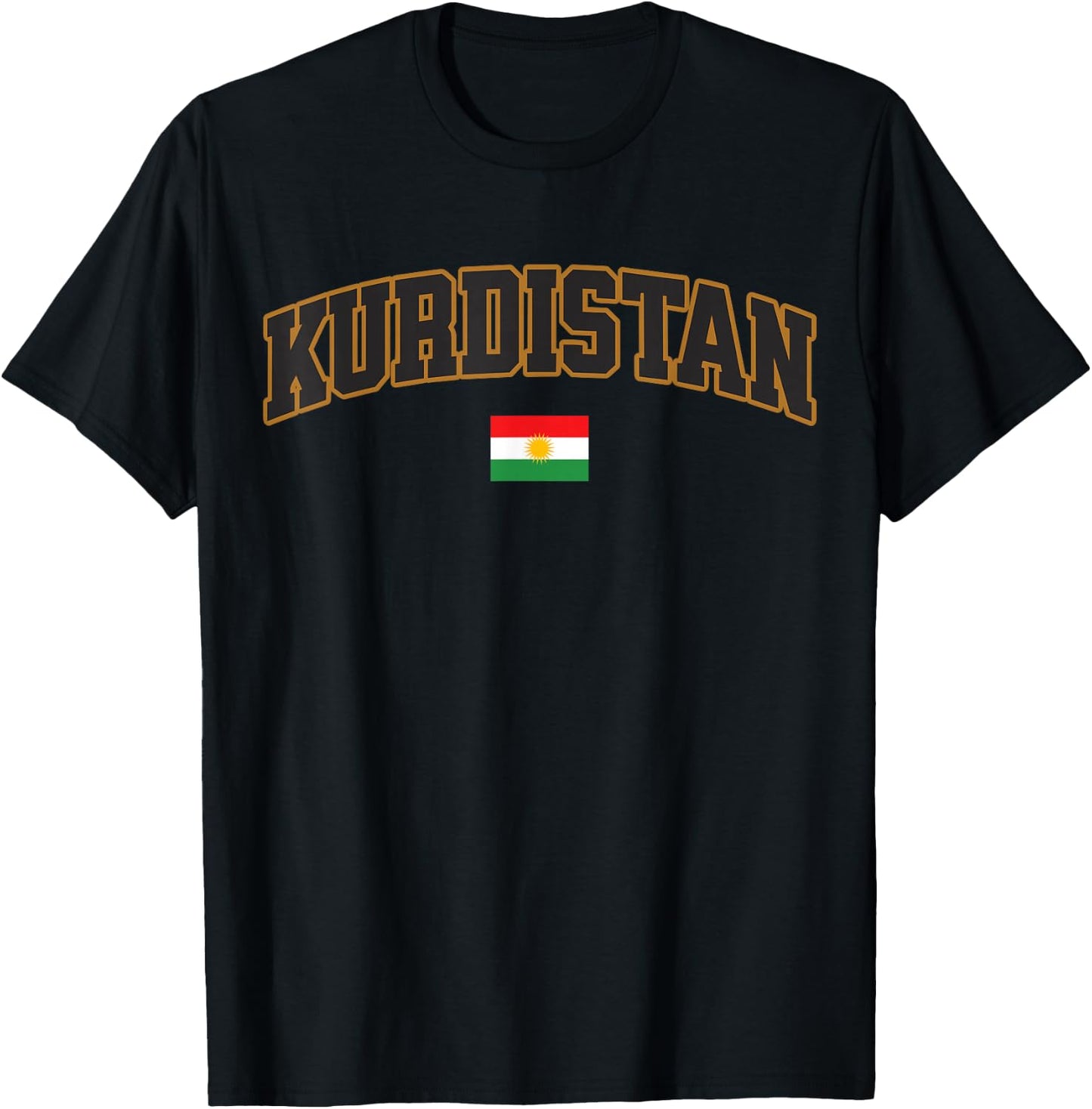 Kurdistan Flag Kurdish T-Shirt - T-Shirt | Black