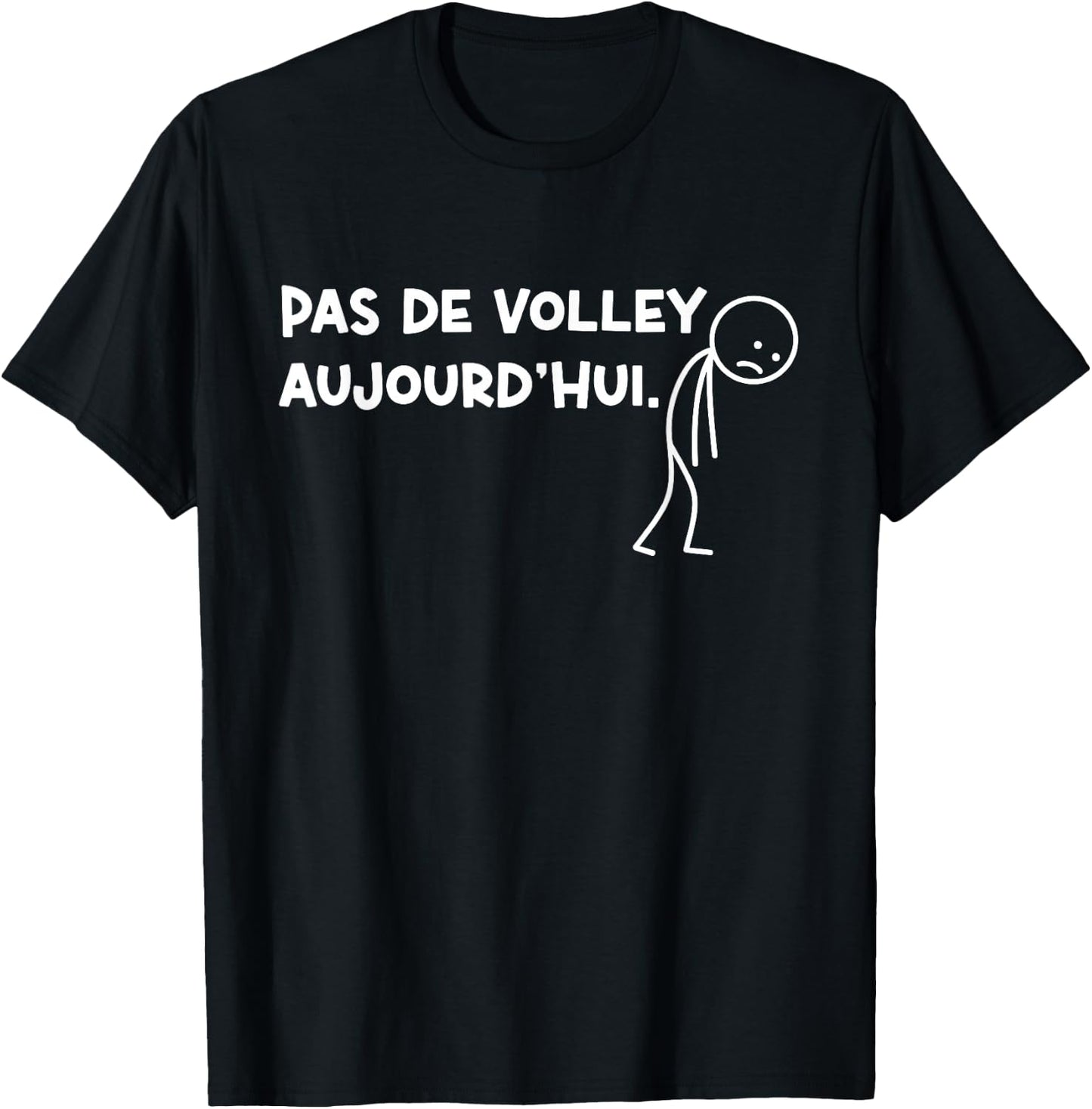 No Volleyball Today Gift Player Volleyball T-Shirt - T-Shirt | Black