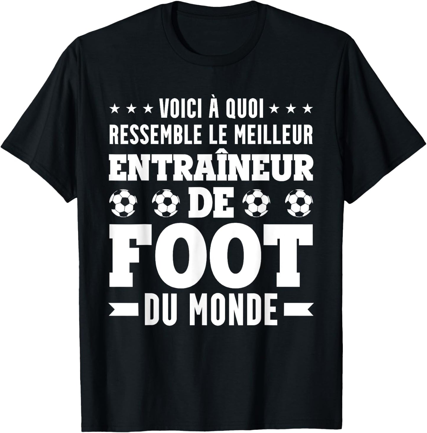 Drôle Coach Le Meilleur Entraîneur De Football T-Shirt - T-Shirt | Black