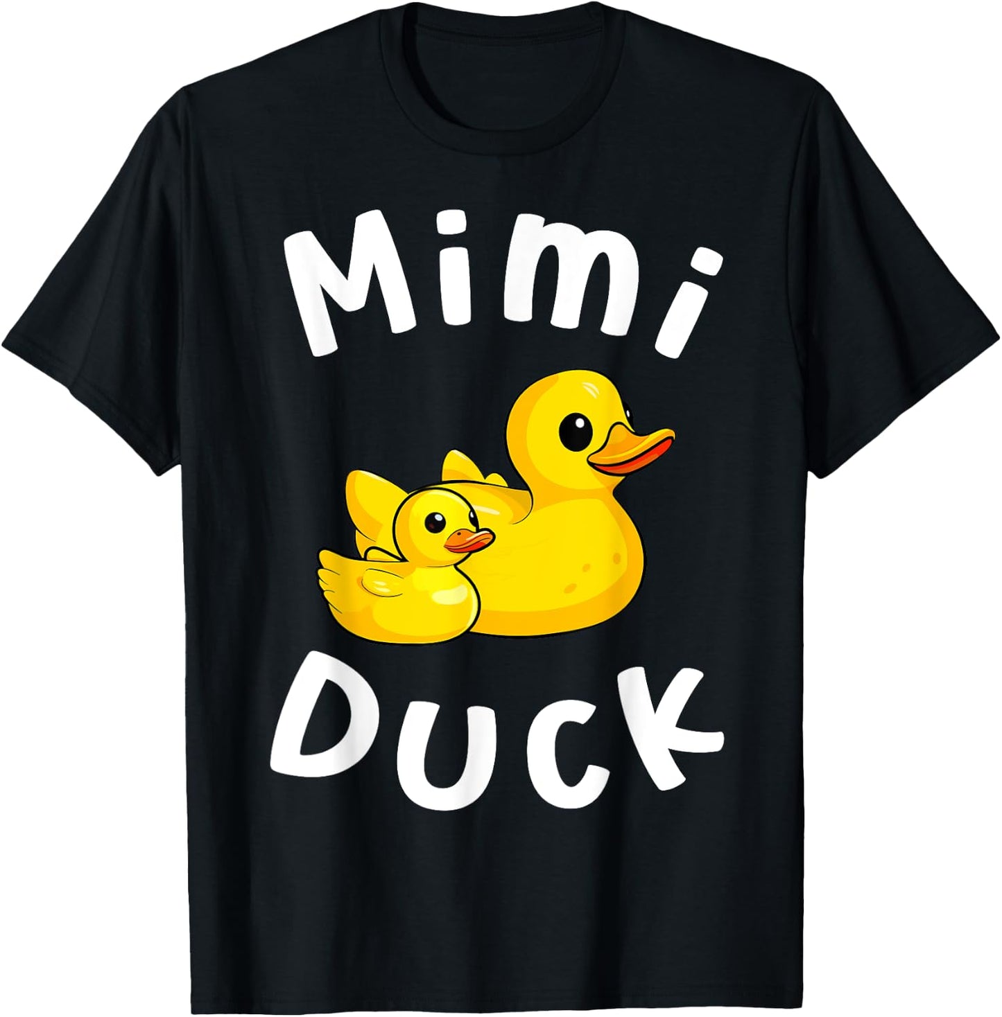 Mimi Duck Birthday Rubber Duck Kids Family Matching T-Shirt - T-Shirt | Black