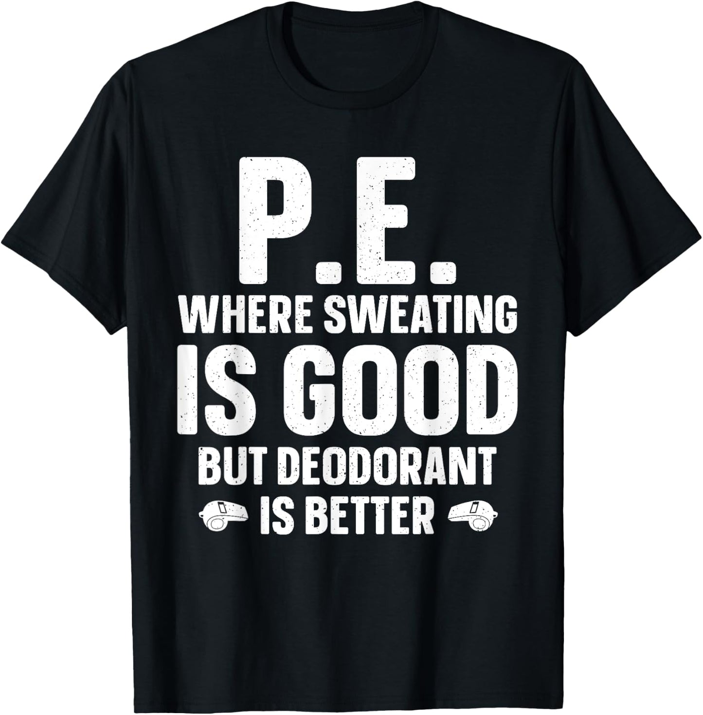 Funny PE Teacher Art Women Gym Teacher Appreciation T-Shirt - T-Shirt | Black