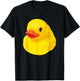 Cute Duck Shirt - Rubber Duckling 3D Effect T-Shirt - T-Shirt | Black