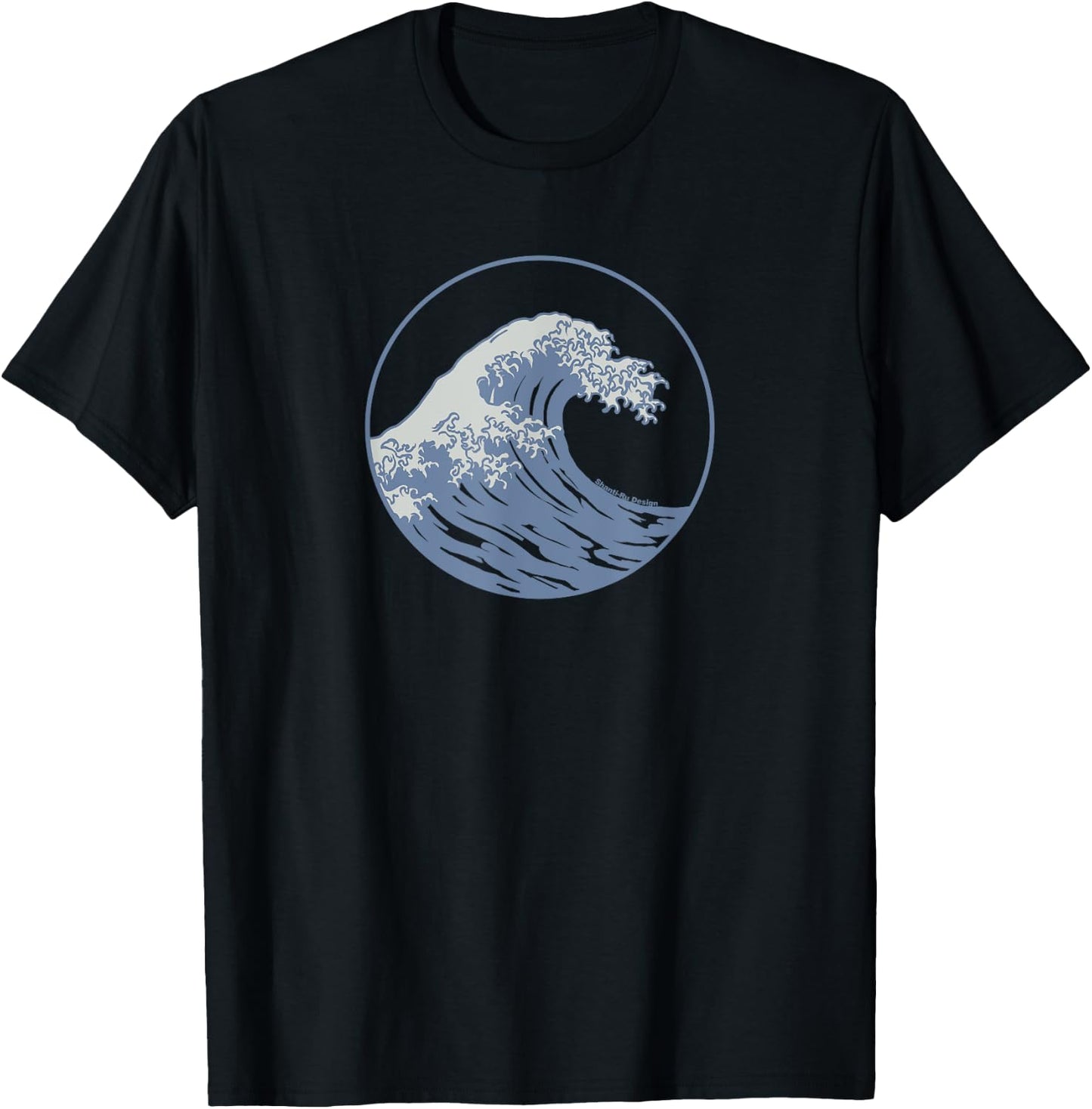 Great wave off Kanazawa Vintage surf Hawaii beach aesthetic T-Shirt - T-Shirt | Black