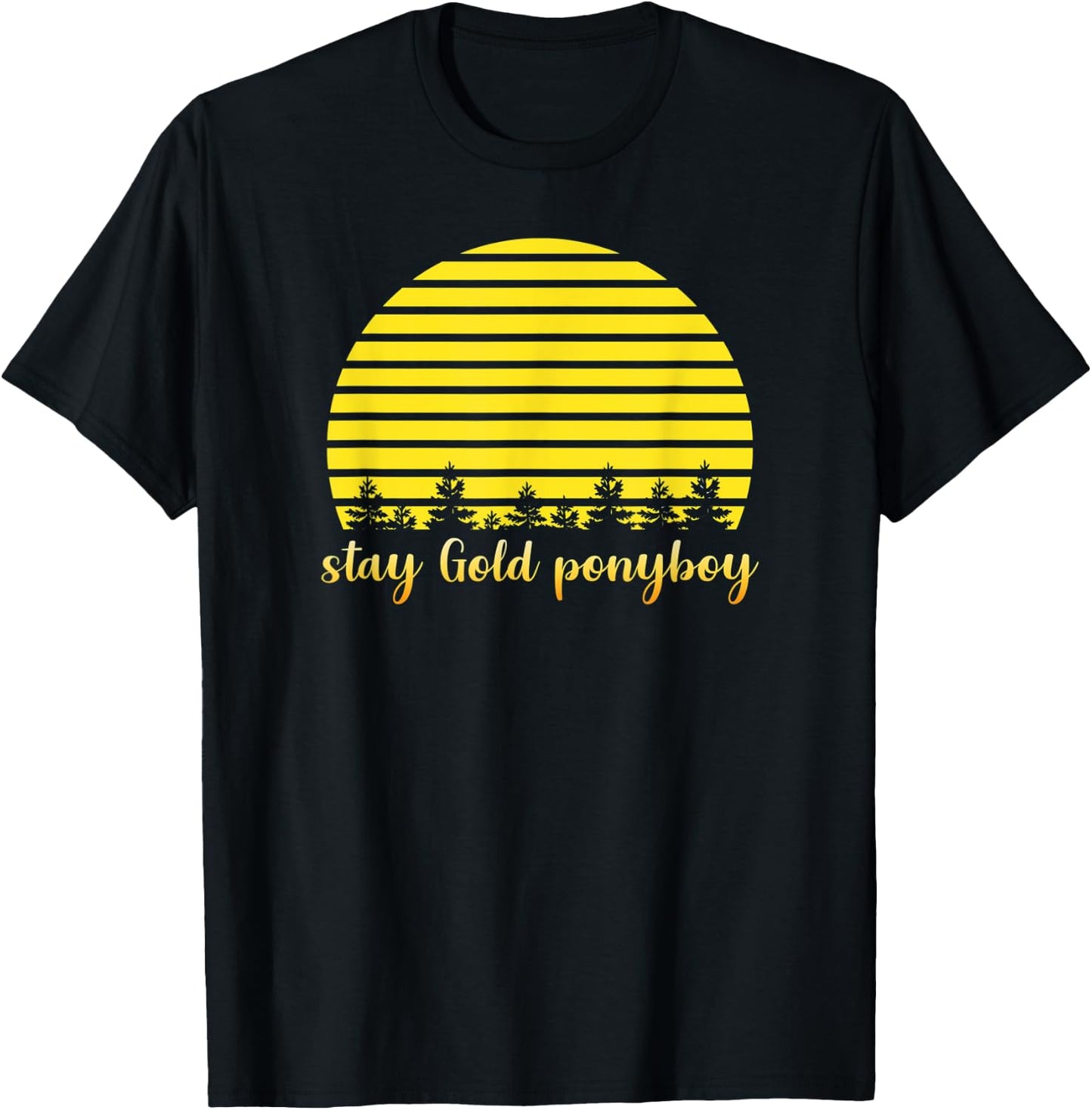 Stay Gold Ponyboy T-Shirt - T-Shirt | Black