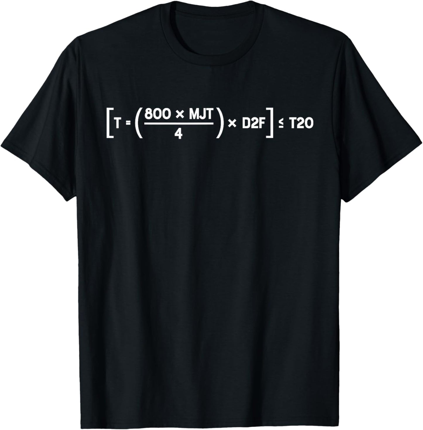 D2F Equation Silicon Valley Funny Math T-Shirt - T-Shirt | Black