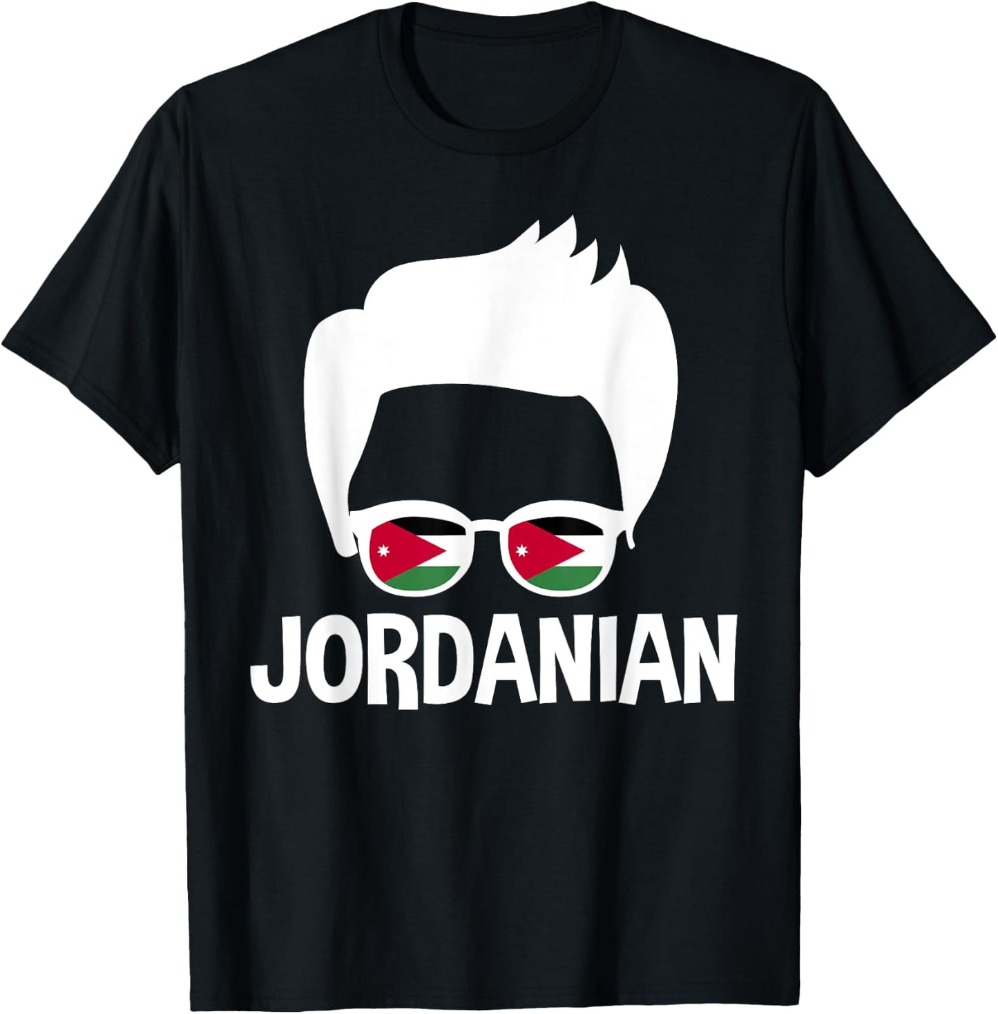 Jordanian Boy Silhouette Jordan Man Pride T-Shirt - T-Shirt | Black