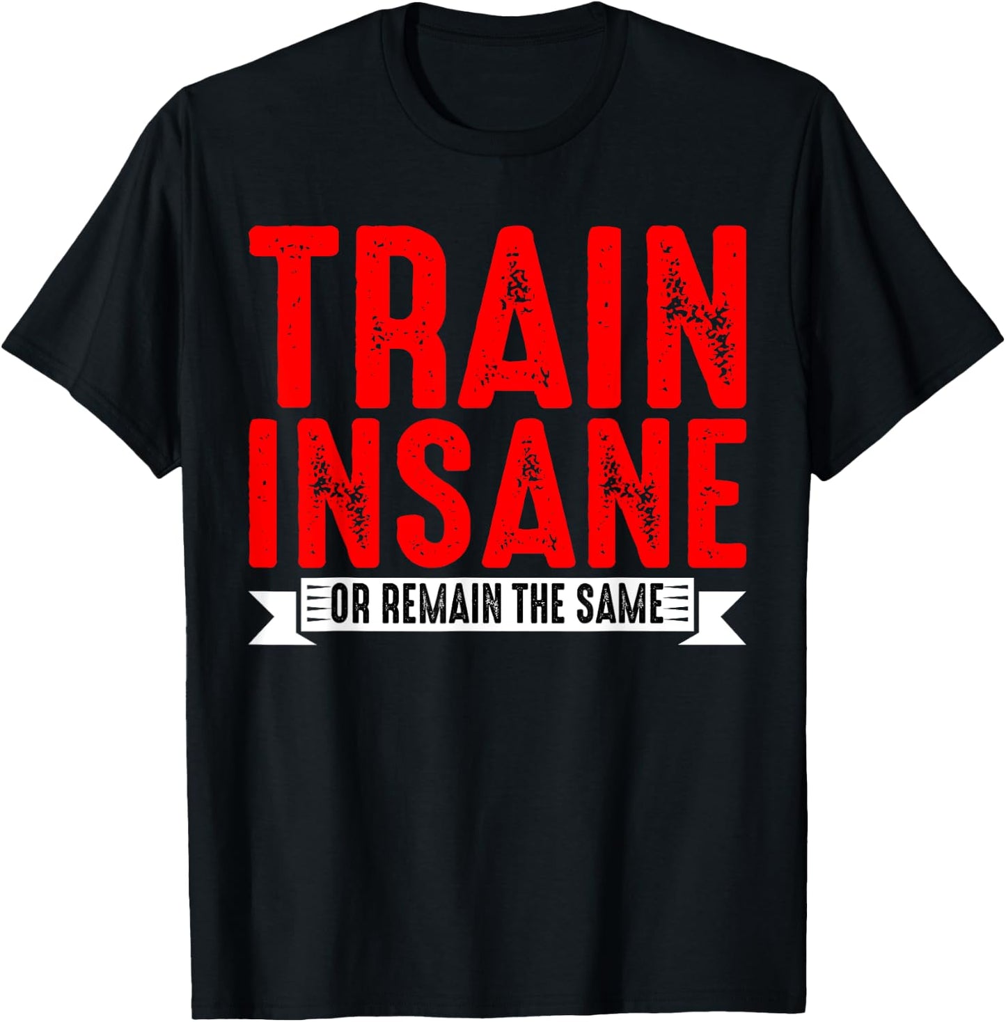 Train Insane Or Remain The Same T-Shirt - T-Shirt | Black