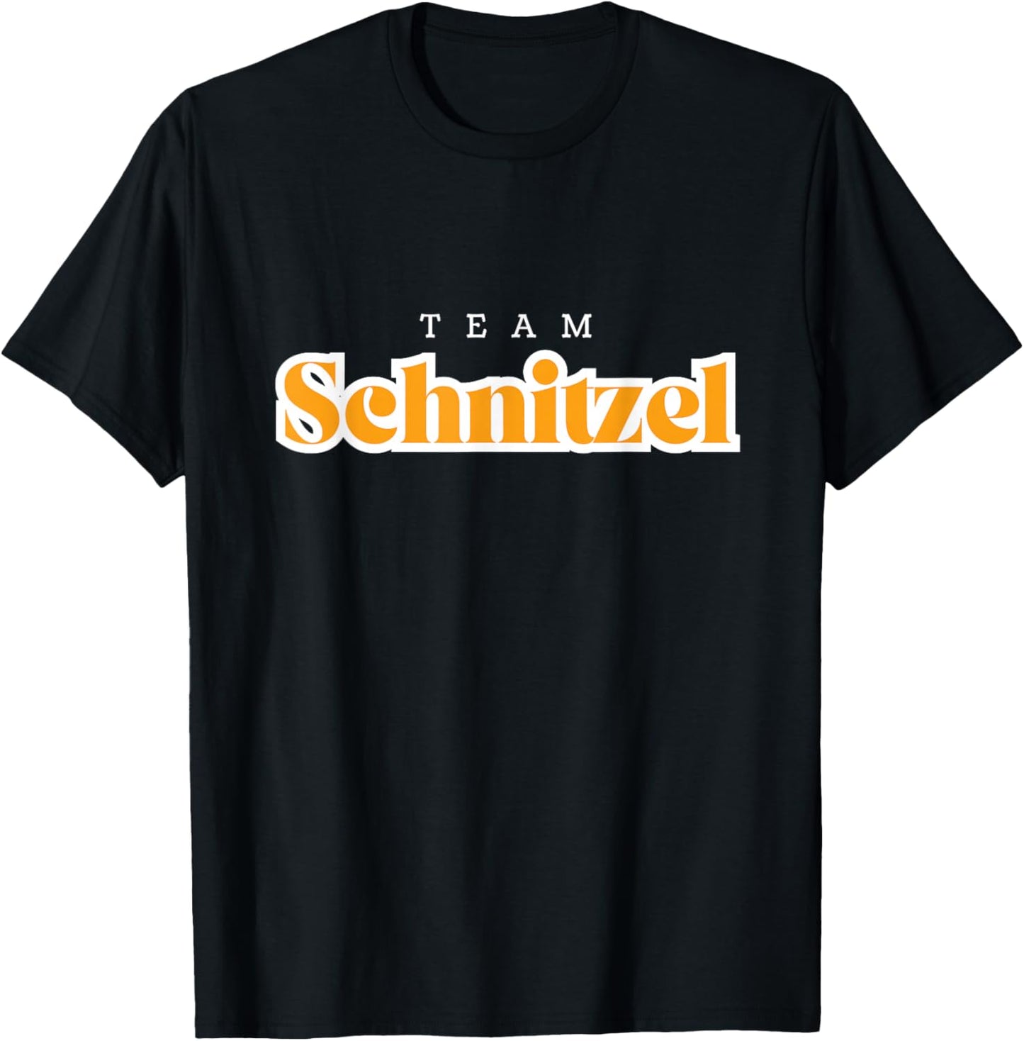with Team Schnitzel I Love Wiener Schnitzel Favourite Fruit Motif, black T-Shirt - T-Shirt | Black