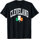Cleveland St Patricks Day Irish Flag Shamrock T-Shirt - T-Shirt | Black