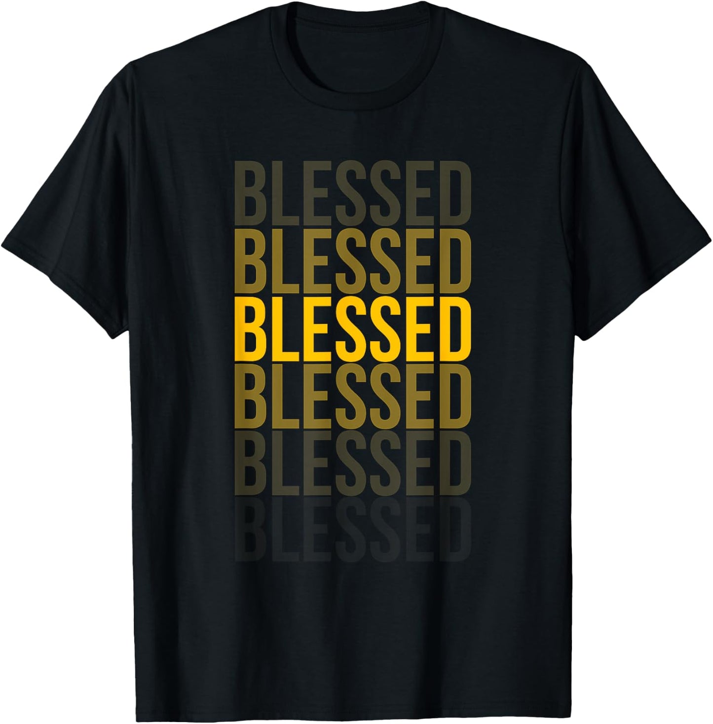 Blessed, Christian God Jesus Church Blessed Men Women Faith T-Shirt - T-Shirt | Black