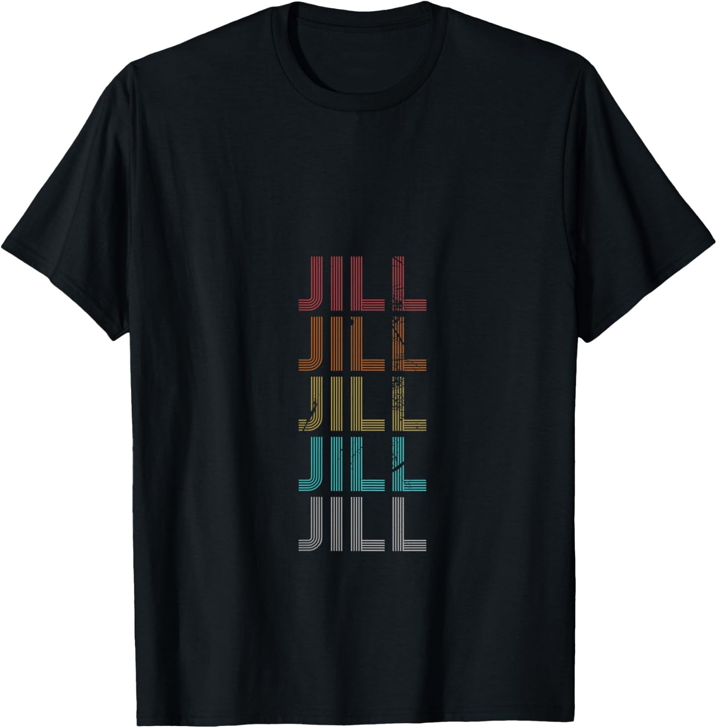 Retro Vintage Jill V-Neck T-Shirt - T-Shirt | Black