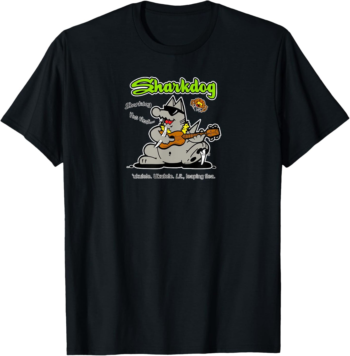 Sharkdog Hawaii - Ukulele Women Girls Kids T-Shirt - T-Shirt | Black