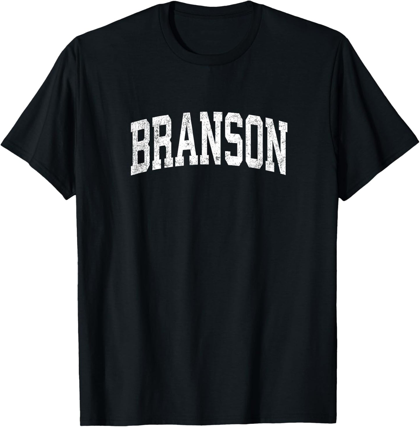 Branson Missouri MO Vintage Athletic Sports Design T-Shirt - T-Shirt | Black