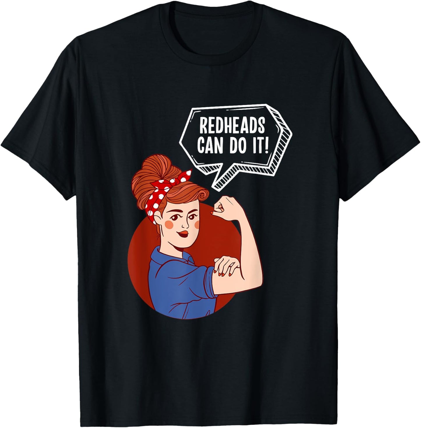 Redheads Can Do It Women Red Hair T-Shirt - T-Shirt | Black
