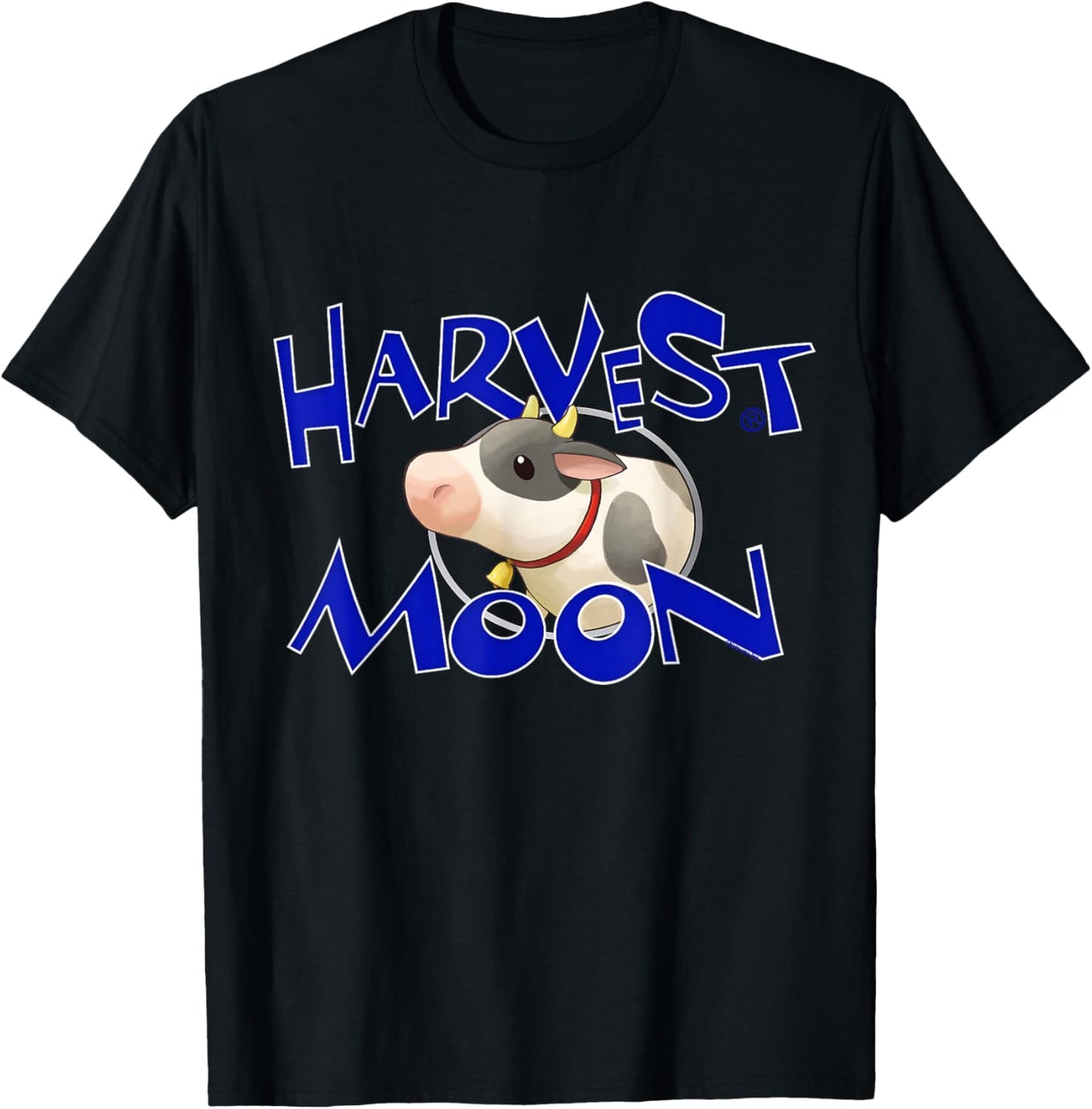Official Harvest Moon Cow T-Shirt - T-Shirt | Black