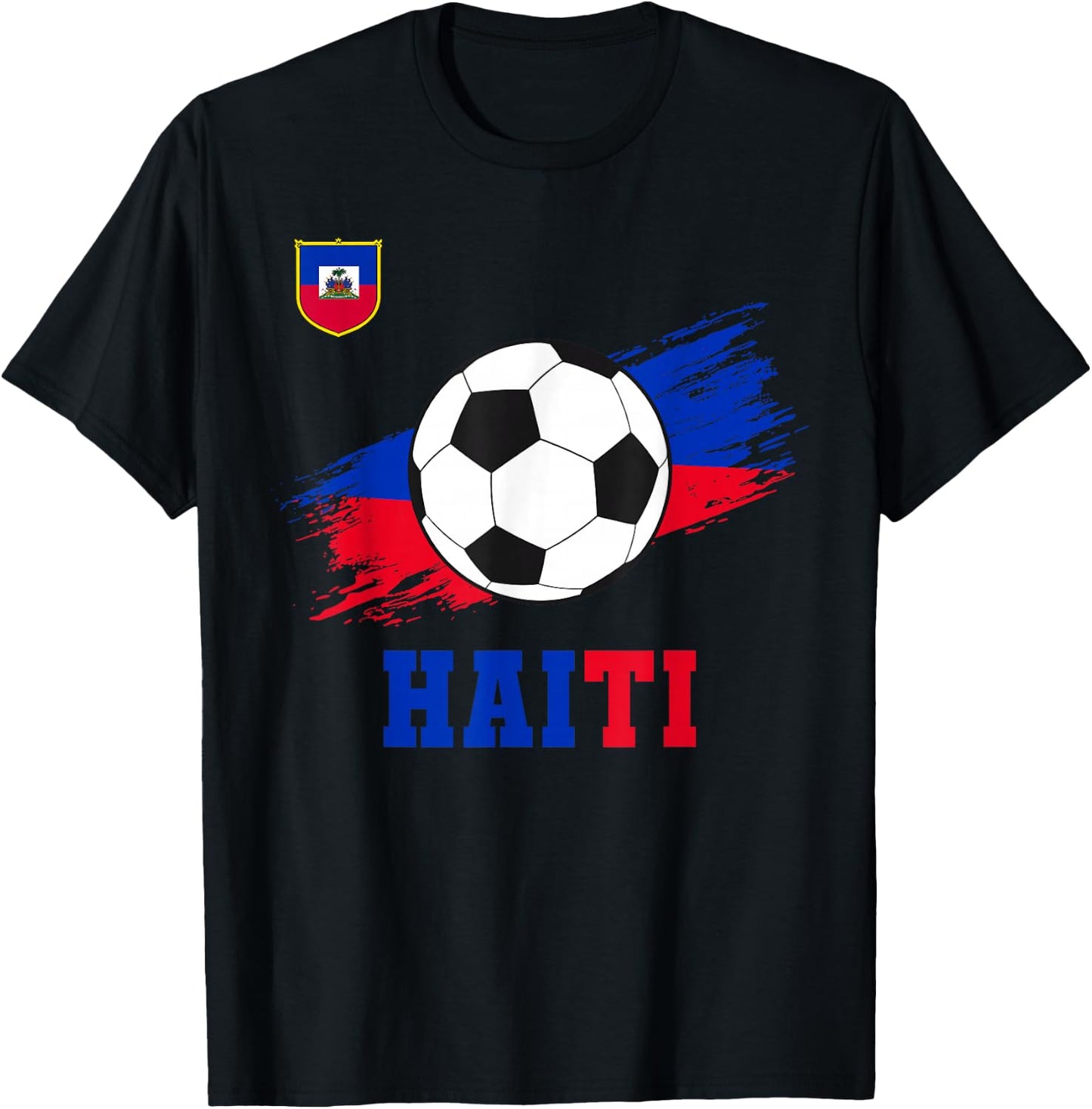 Haiti Haitian Flag Pride Men Women Kids T-Shirt - T-Shirt | Black