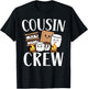 Cousin Crew 2024 Camping Trip Smore Campfire Group Squad T-Shirt - T-Shirt | Black