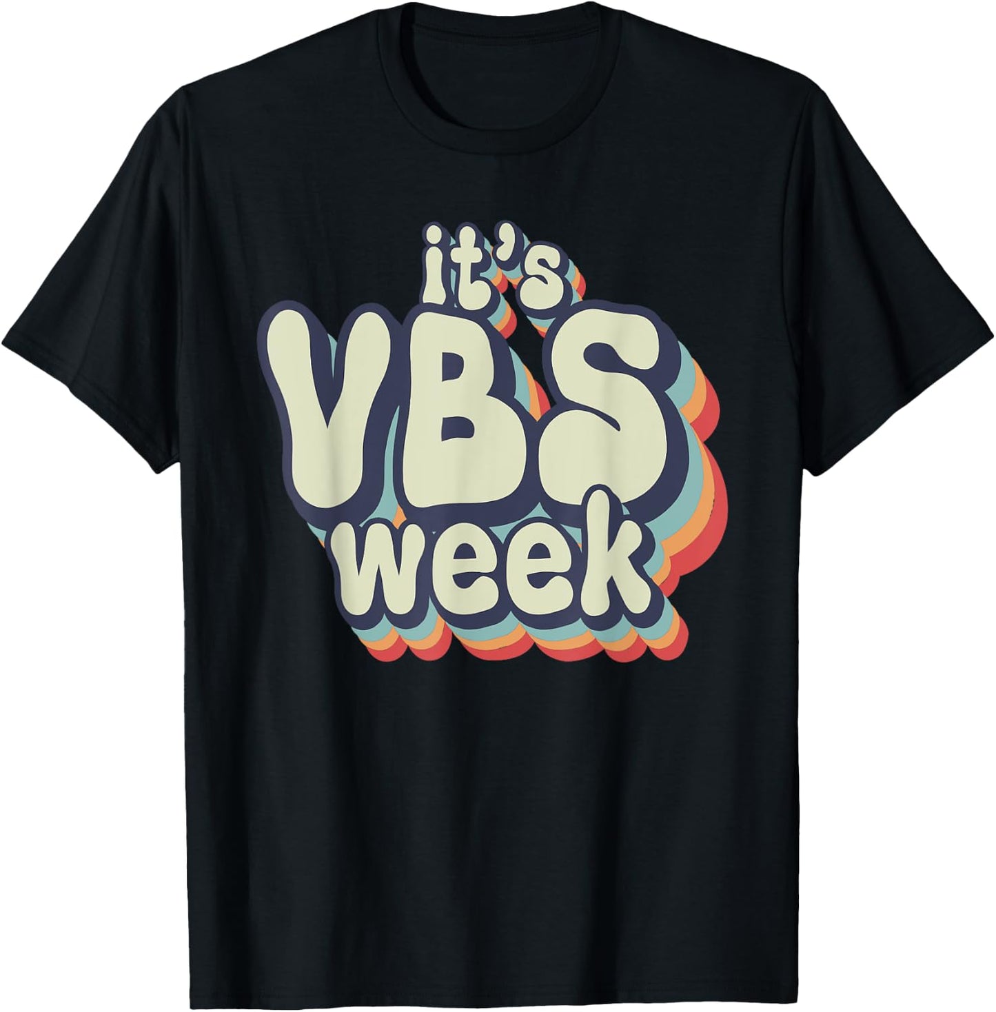 Its VBS Week Bella Canvas Vacation Bible School VBS Mode Kid T-Shirt - T-Shirt | Black