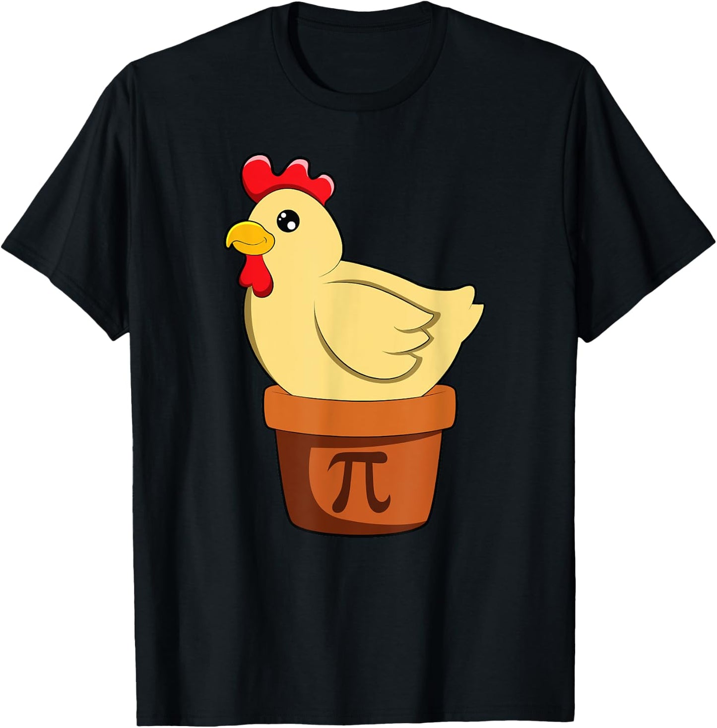 Chicken Pot PI Day Men Women Kids Math T-Shirt - T-Shirt | Black