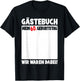 60th Birthday Women Men 60 Years Funny Guest Book , black T-Shirt - T-Shirt | Black